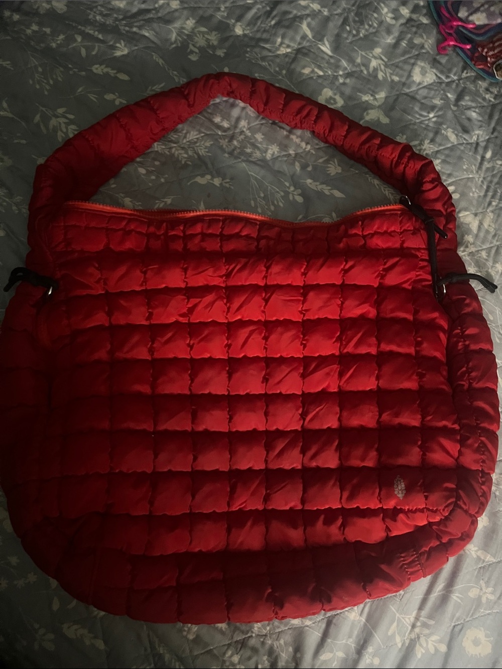 Free People large Red Quilted Shoulder Bag